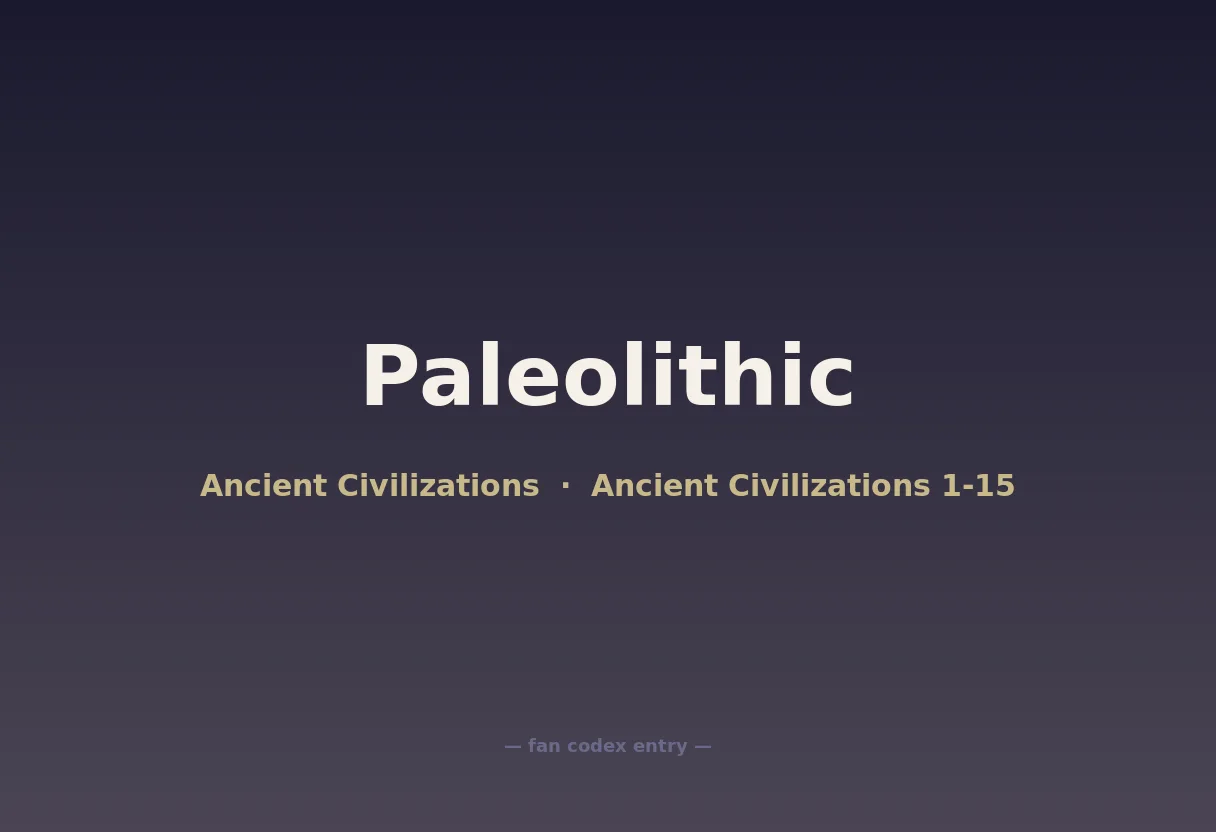 Paleolithic