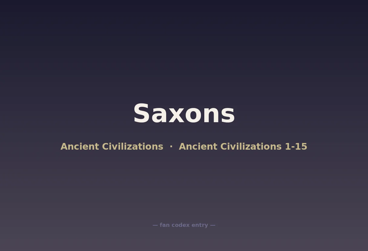 Saxons